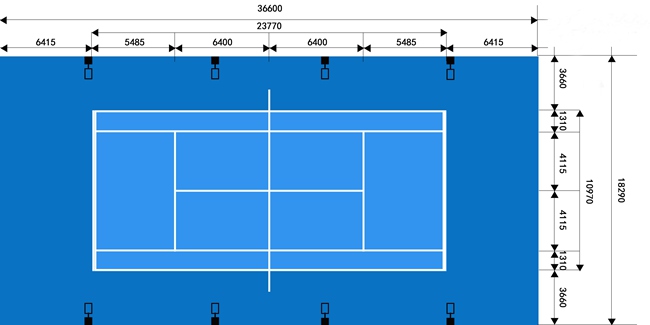 网球场灯光_网球场布灯方案 网球场灯光_网球场布灯方案