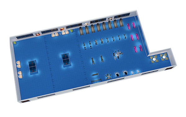 150平方健身房配置方案-广西球王会体育健身器材有限公司